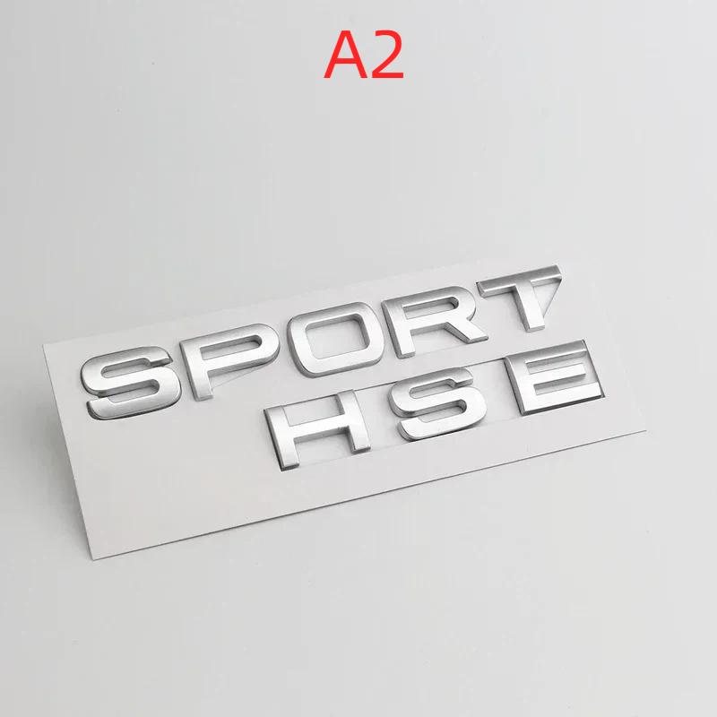 ABS New GLOSS BLACK MATT SILVER RANGE ROVER SPORT HSE BADGE REAR BOOT TAILGATE BADGE EMBLEM STICKER DECALS