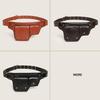 European/American Retro Crossbody & Waist Bag - Adjustable Outdoor Sports Bag with Rivet Motorcycle Style.