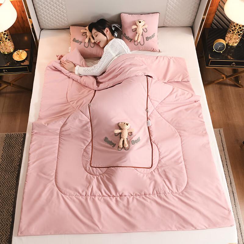 3D Bear Pillow & Blanket Combo