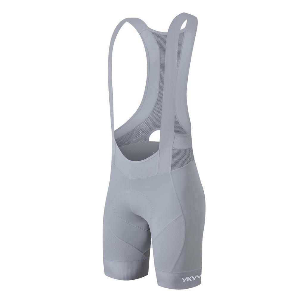 YKYWBIKE Herren Radhose mit Trägern, 4D gepolsterte Radhose mit Trägern, Herren Radhosen, Rennrad-Radhose mit Trägern