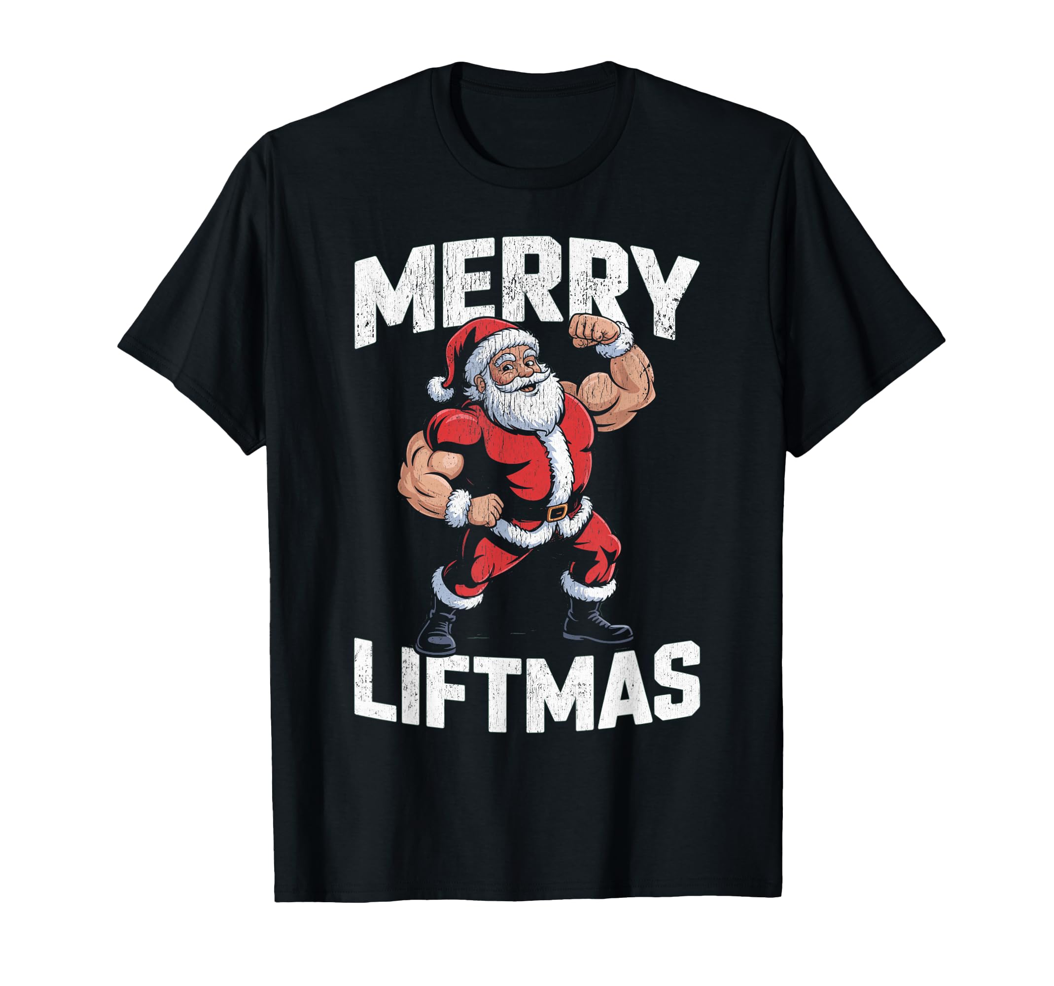 Merry Christmas! Funny Christmas Gym Workout Fitness Christmas T-Shirt