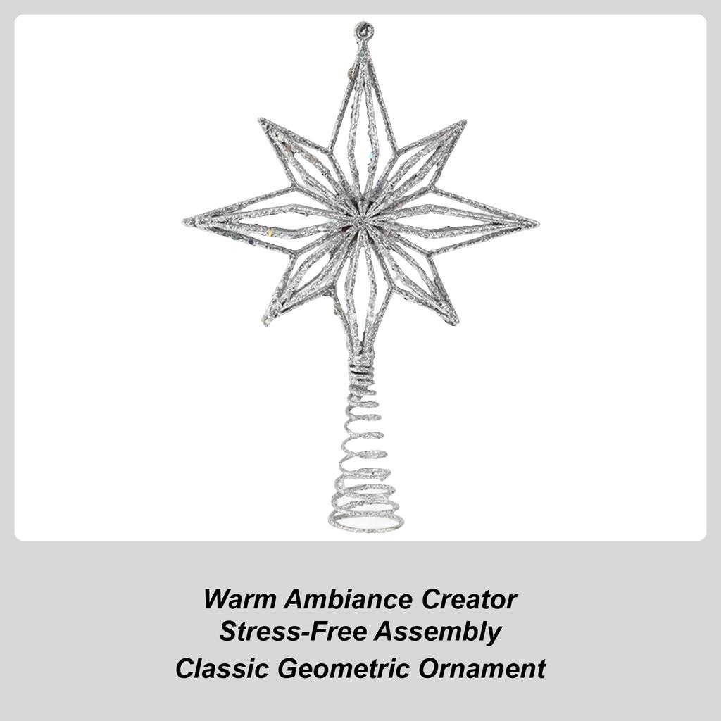 Christmas Tree Topper Star Modern Reusable Ornaments Christmas Tree Star Topper Holiday Decor For Indoor Outdoor Mantel Table
