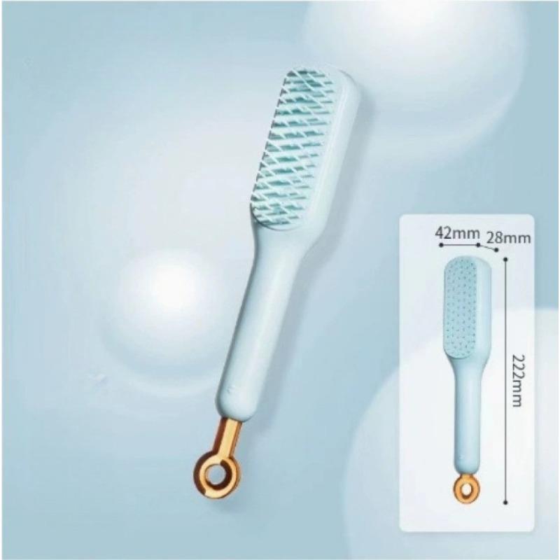Retractable and Fluffy One-button Automatic Cleaning Comb Does Not Hurt Hair  Anti-static Upgraded Airbag Comb