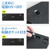Sanwa Direct Wireless Keyboard, Rechargeable, Compact, Quiet, USB Connection, Pantograph, Thin, Japanese Layout, with Numeric Keypad, Black,