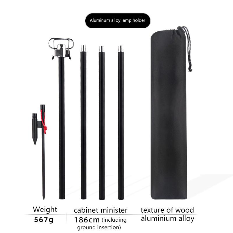 Camping Lantern Stand Detachable Lantern Hangers Portable Light Holder Telescopic Lighting Brackets Lamp Stand