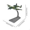 1:144 Scale Attack Plane Model Diecast Souvenir Alloy Aircraft for Cabinet