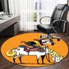 Cowboy Horseback Luke Round Rug for Livingroom,Bedroom, Palyroom, Chair Rug, Area rug, Circle Carpet, Large Size Fan Christmas gift