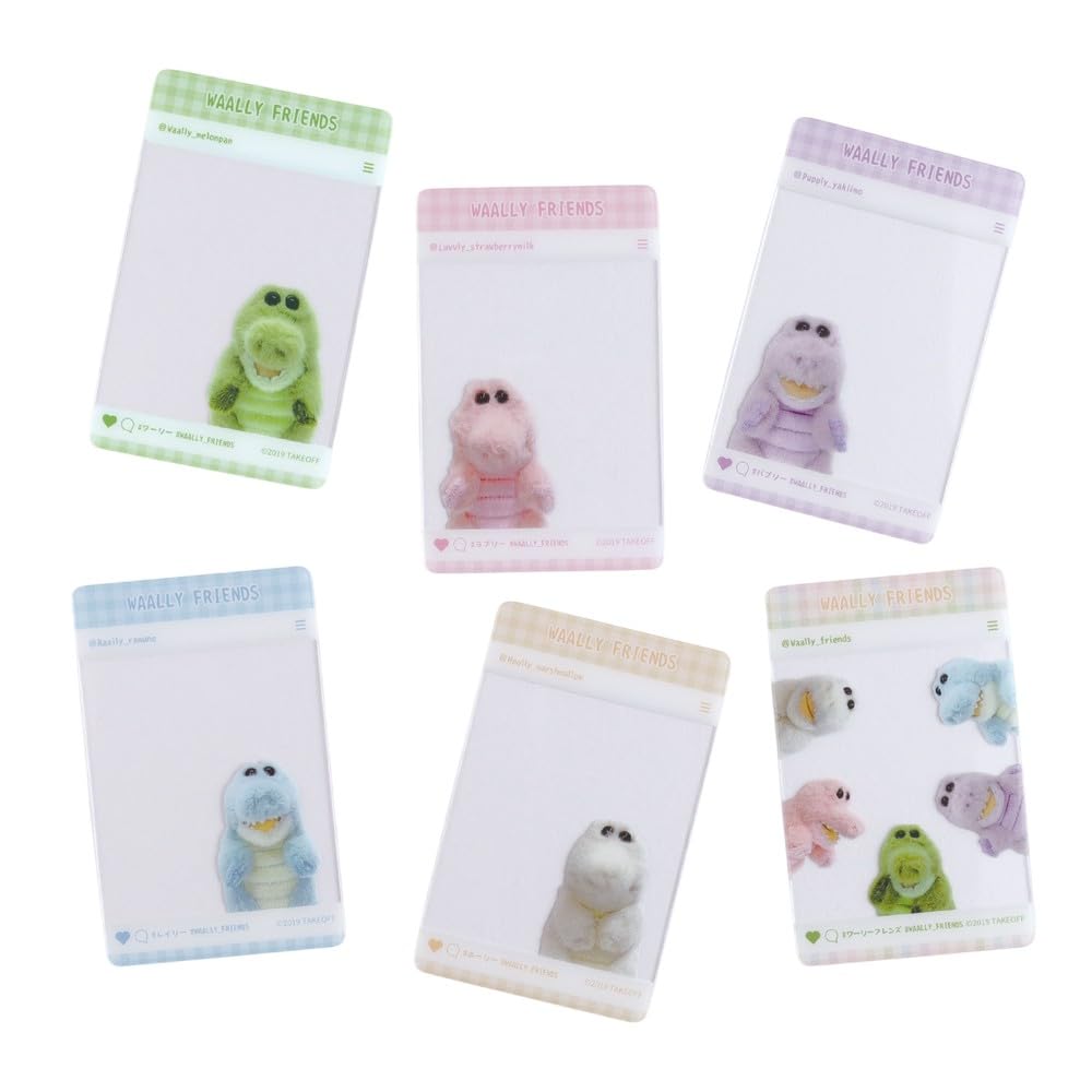 Прозрачные карточки Overglad Wally Friends в стиле SNS для коллекционирования (6 Карт) WRR-027