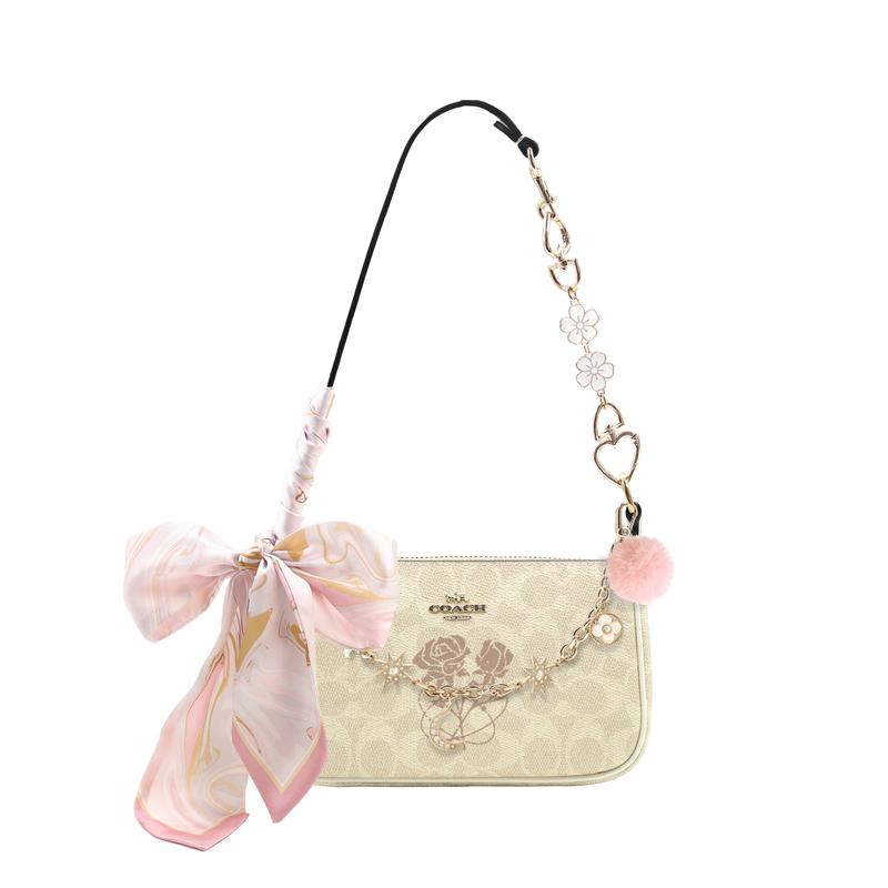 

COACH shoulder bag [Customized bag] Nolita 19 Princess style literary classic fashion versatile artificial Rose Wuyu Basic Package (Pack + Dust Bag) коричневий