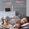 Tuya WiFi Desktop Clock Calendar Intelligent Thermometer Hygrometer with Digital LED Display Support WIFI Auto-Calibration