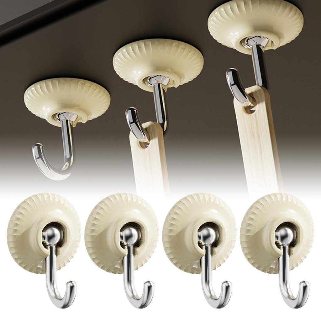 4 st Självhäftande Krokar Multifunktionella Hög Belastningskapacitet Kladdiga Bakom Dörren Krokar för Hem Kök