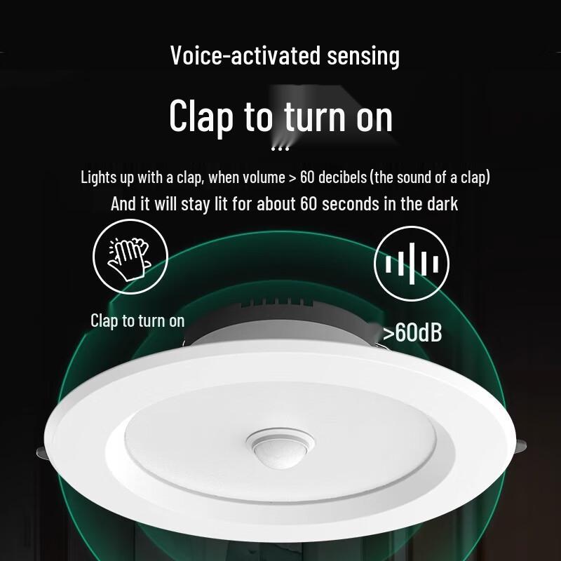 Smart LED Recessed Downlight with Motion & Light Sensor