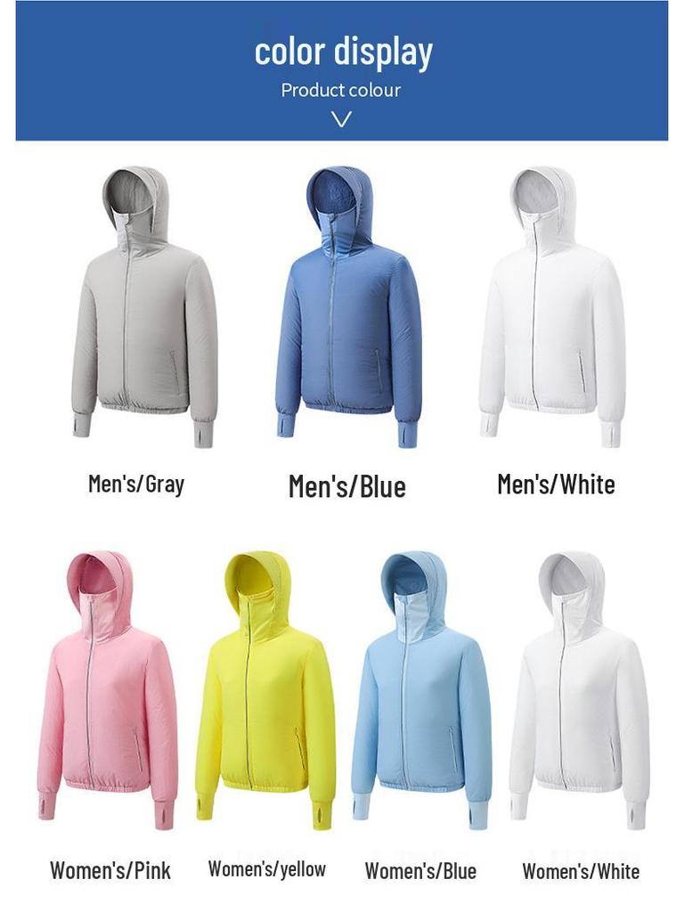 Unisex Summer Travel Sunscreen Jacket for Outdoor Sports