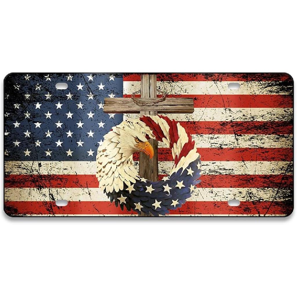 Mountain License Plate Mounta Front License Plate Peak Aluminum Decorative Licenses Plates, Natural Novelty Vanity Tag Black Car Plates, Car Tag With