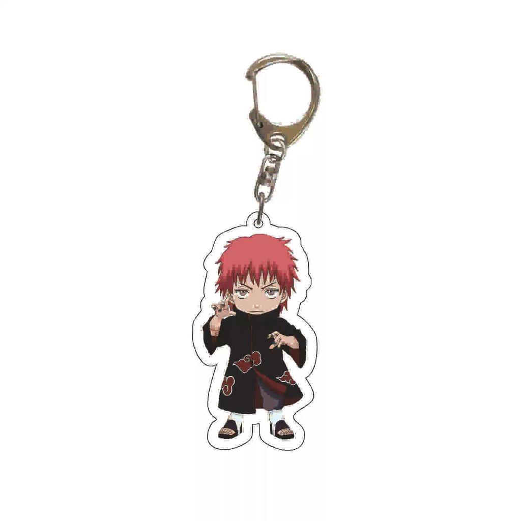 Llavero acrílico de Anime Naruto, accesorio, llavero de dibujos animados de Uzumaki Naruto