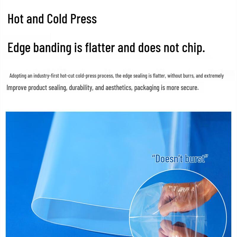 Red-Edge Industrial Self-Sealing Plastic Bags