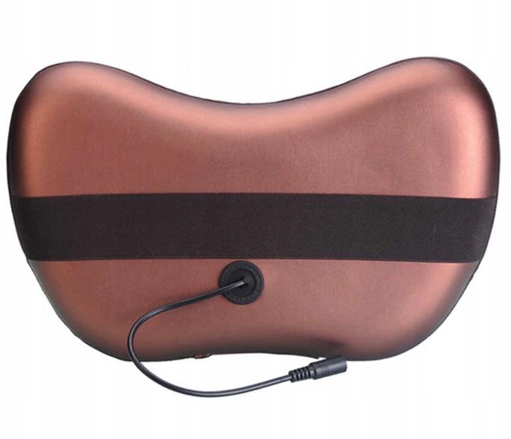 Masująca Poduszka Masaż Shiatsu Plecy Kark Ciało Masażer 2 Głowice + 4 Kule
