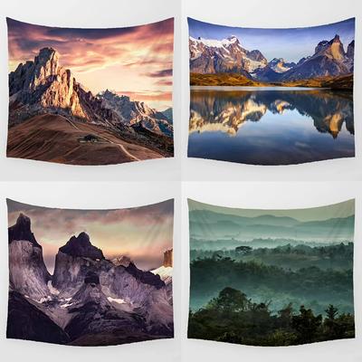 Scenery Of Mount Everest Digital Printing Polyester Wall Tapestry Suitable For Use In Living Rooms Bedrooms Offices Bars Party
