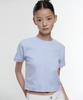 MUSINSA STANDARD WOMAN Women'S Crew Neck Crop T-Shirt [Serenity Blue]