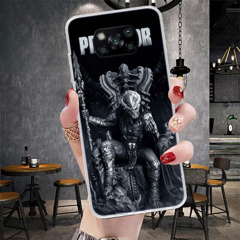 Alien Vs Predator Painted Soft Phone Case For Xiaomi Redmi 15C 15 13C 13 Poco X5 X6 X7 F7 Ultra M7 12C 12 10 10C 9C 9A 9T 9 Fund