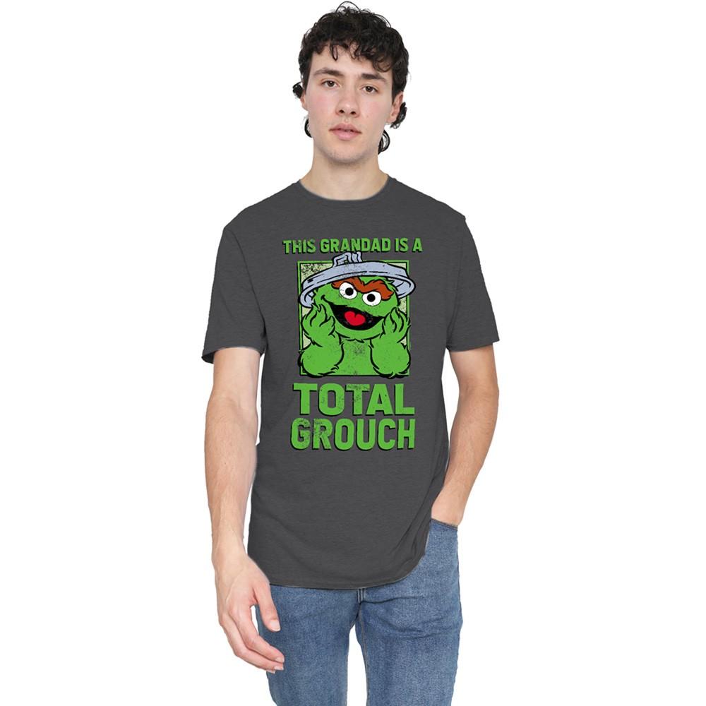Sesame Street Fahter S Day Total Grouch Grandad T-Shirt S-3XL Charcoal S