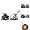 Bagged Packaging Black And White Cloth Book With Sound Paper Emotional Visual And Intellectual Stimulation Toy For Babies