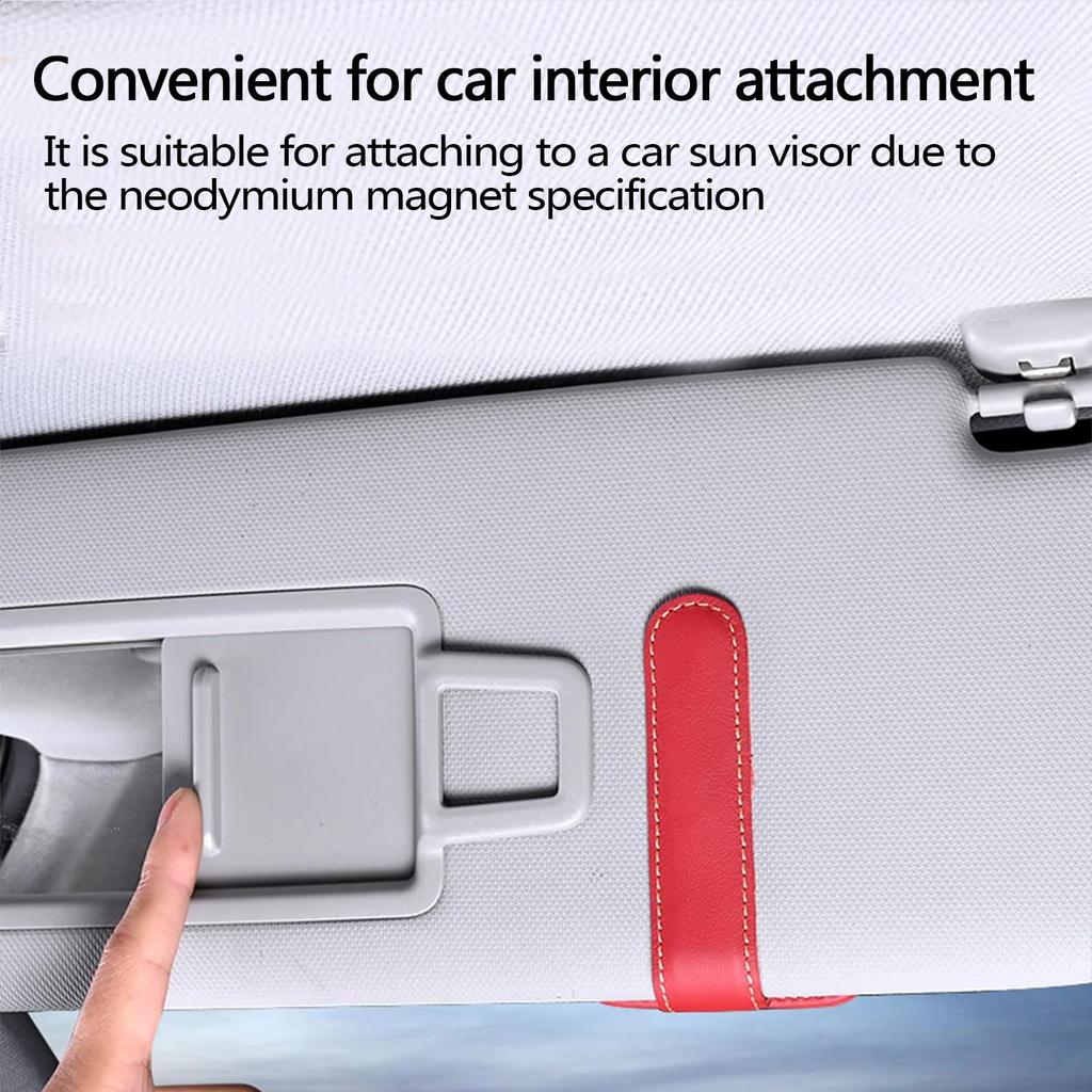 Coolicee Car Storage Glasses Card Neodymium Card Genuine Sunglasses Convenient for Car Sun Visor Car Car Glasses Holder Holder, Magnet, Glasses,