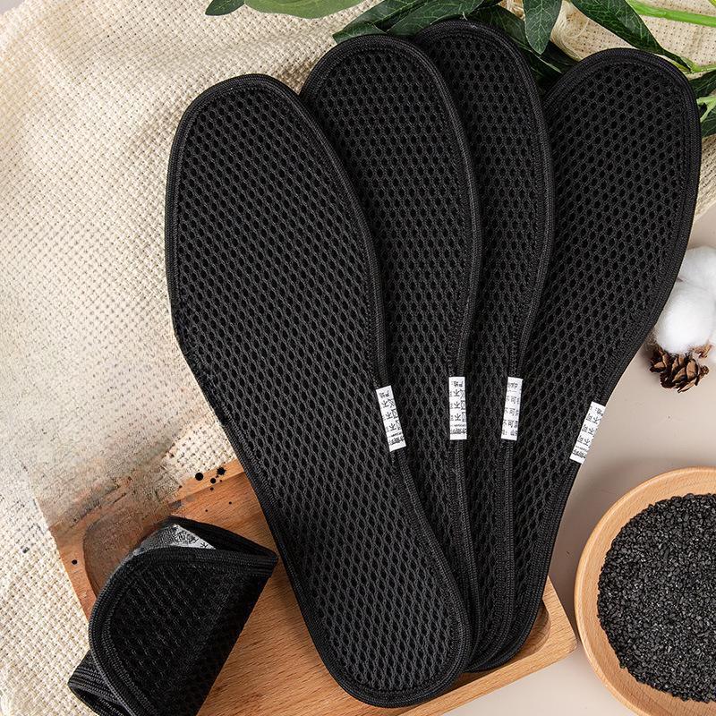 

Insoles for Men & Women: Deodorizing, Fragrance-Retaining, Sweat-Absorbing, Cut-to-Size, Ultra-Thin, Breathable Mesh (One Piece). 41 чорний