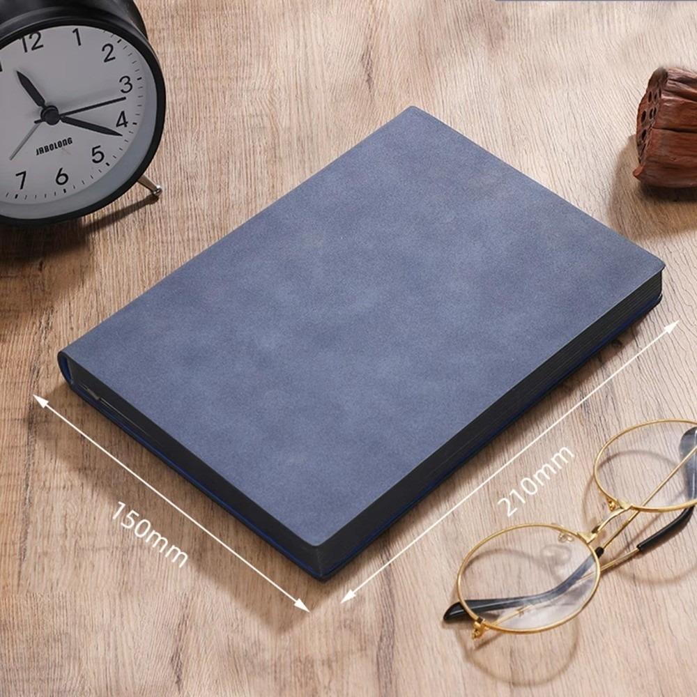 128 Sheets Sheepskin Leather Notebook Soft Cover Thick Journal Business Notepad  For Office Gift