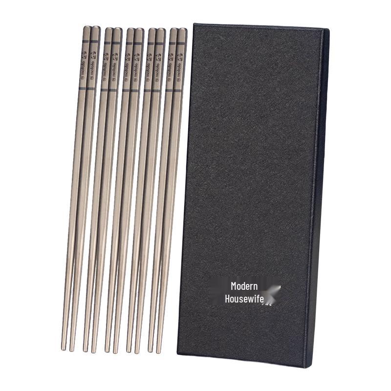 Modern Housewife Pure Titanium Chopsticks 5 Pairs