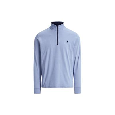 Polo Ss23 Logo Half-Zip Sweatshirt Men Sweatshirt Blue MNPOKNI16822774-400