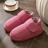 Men's Plush Non-Slip High-Top Cotton Winter Shoes - Heel-Covered, Thick, Cold-Proof Slippers for Outdoor Wear