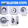 Drawer Lock with 2 Keys Heavy Duty Zinc Alloy Universal File Cabinet Wardrobe Furniture Storage Locker Door Mailbox Toolbox Cam Lock Replacement