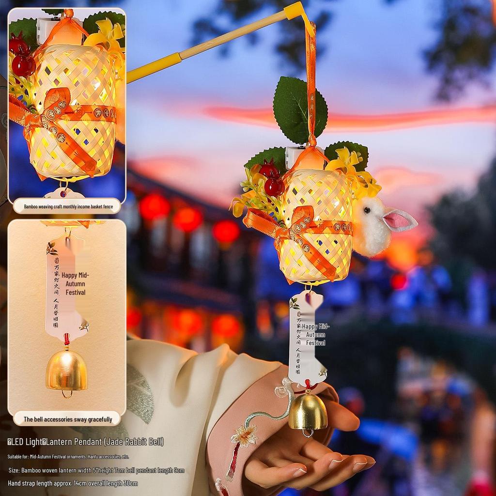 2025 Mid-Autumn Festival Broom Pendant with Wanzi Knot & Gourd Decor for Front Door