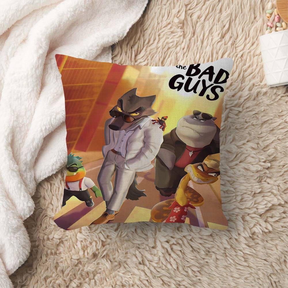 

The Bad Guys 2 Movie Personalized Pillow Cover Kids Bedroom Wild Party Decor Pillowcase Kid Birthday Shower Gift 30cmx30cm