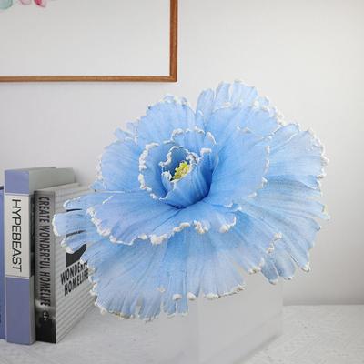 Window Display 30cm Big Simulation Flower Hollow 3D Artificial Flowers Large Hanging Gauze Photography Props Festival Decoration