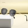 Retro Small Square Metal Framesd Female Sunglasses Fashion Gradient Lens Uv 400 Protection Male Punk Dark Green Sun Spectacles Gafas De Sol