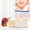 Creativity Montessori Wooden Rope Board Thinking Training Wooden Threading Rope Board  Social Games