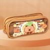 Cute Capybara Pencil Case Aesthetic Pen Pouch Durable Girls Stationery Pen Bag  Gifts