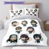 Fire Force  Pattern Bedding,Quilt Set Quilt Cover Pillowcase Home Birthday Gift (1 * duvet cover + 2 * pillowcase, without core)