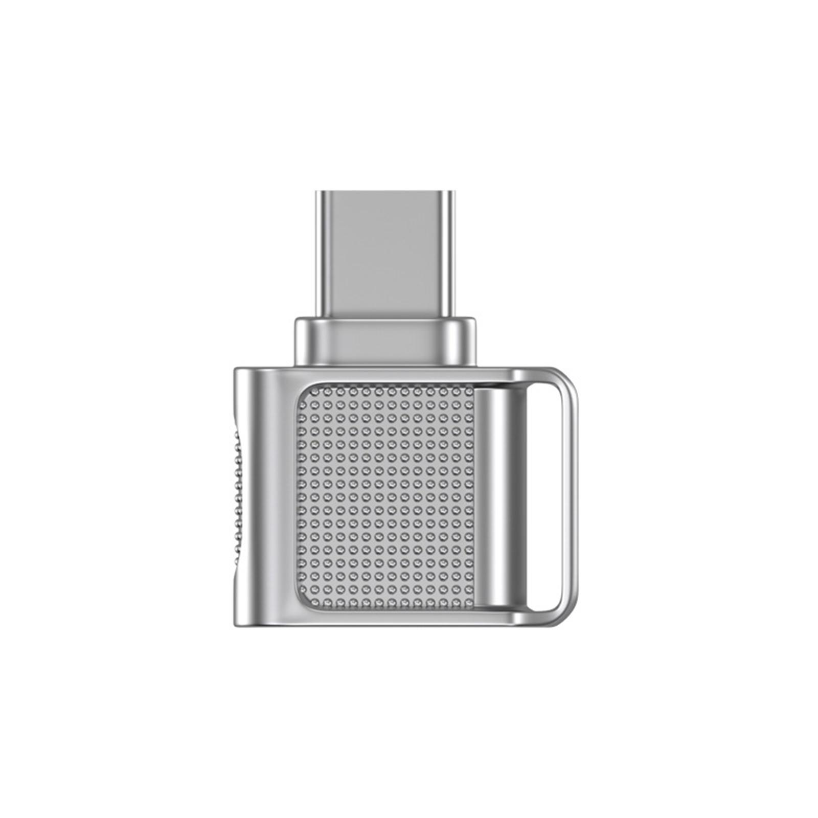 

Высокоскоростной USB3.0 Type C кардридер для карт TFs MicroSDs для смартфонов, планшетов, ПК, карт TFs серебряный