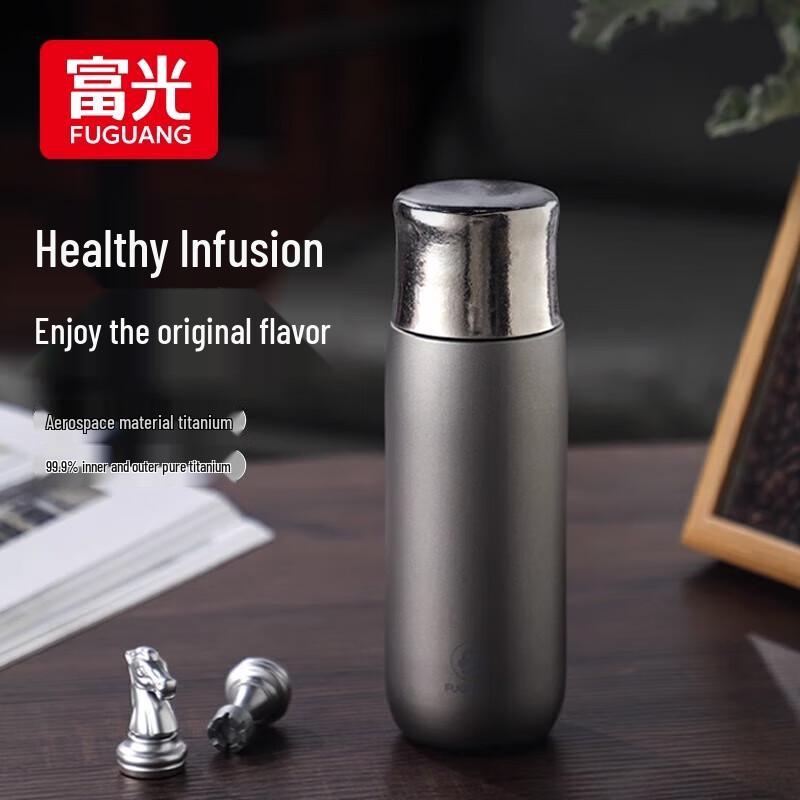 Fuguang Термокружка-термос для чая и супа из чистого титана