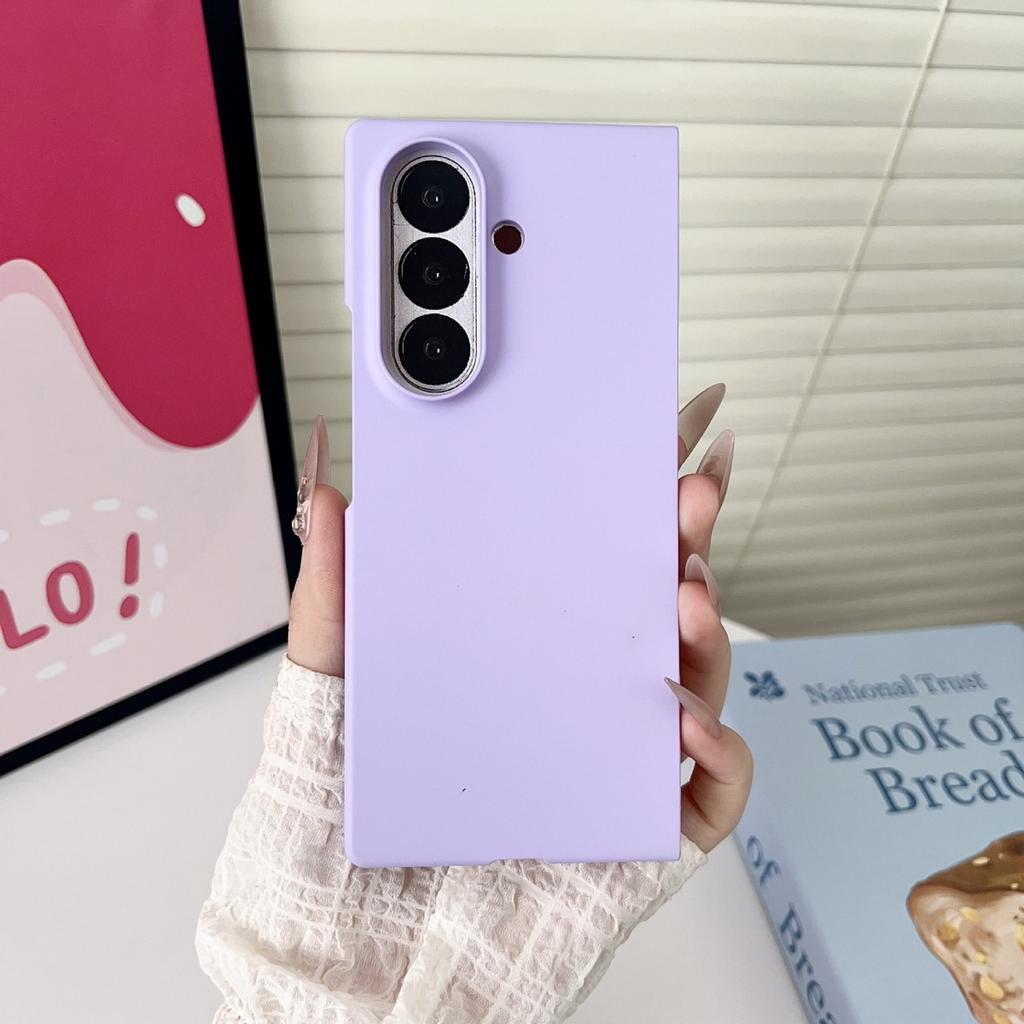 Luxury Ultra Slim Hard Back Case for Samsung Galaxy Z Fold 7/6/5/5G/ZFold7/Z Fold 3/4/5 Shockproof Candy Solid Color Cover