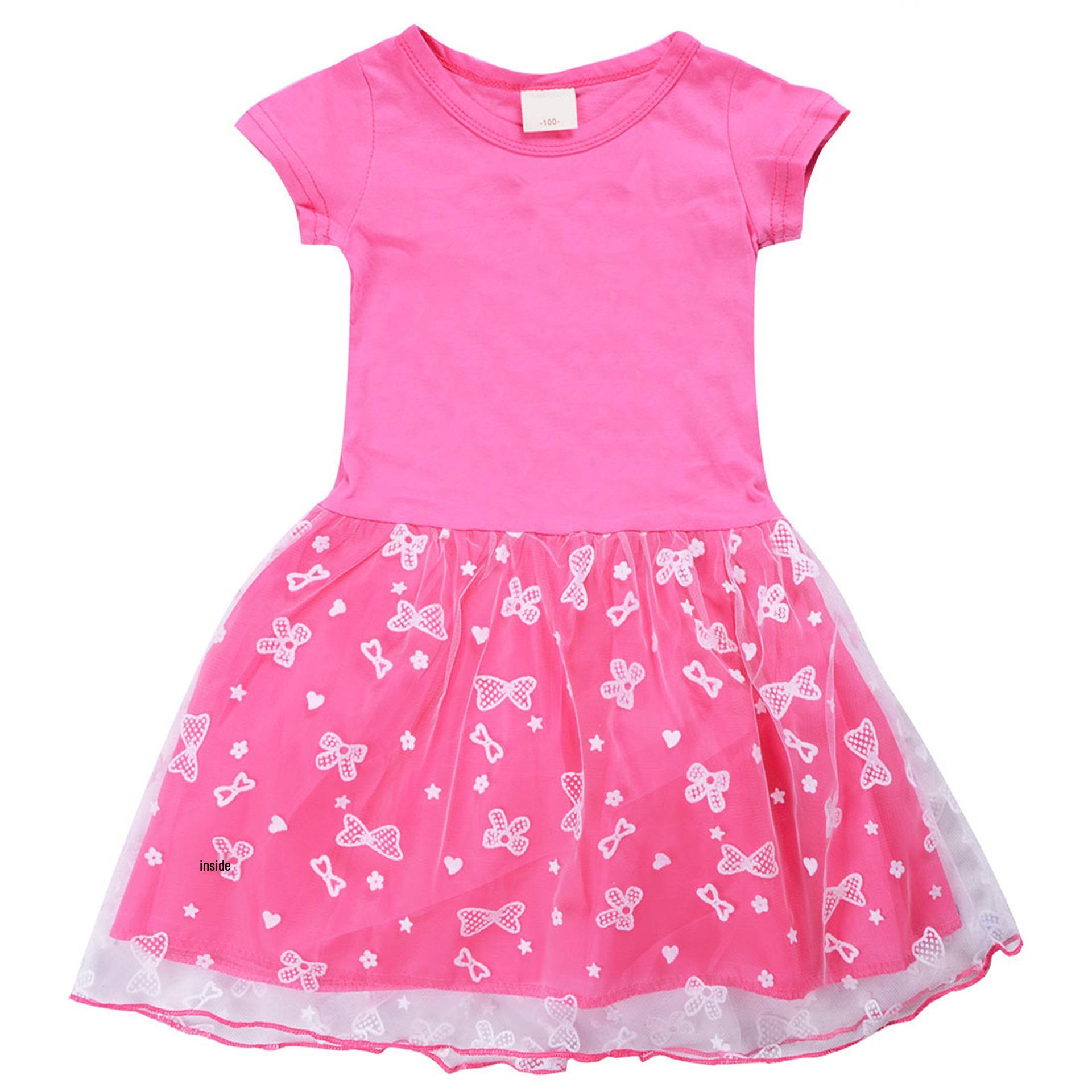 European & American Children s Summer Cartoon Dress A4009 130cm