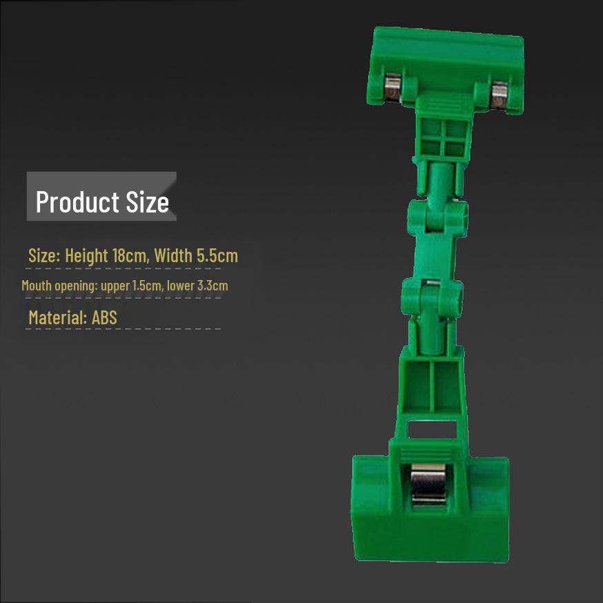 Doppelköpfiger Regaletikettenclip für Preisschilder in Supermärkten