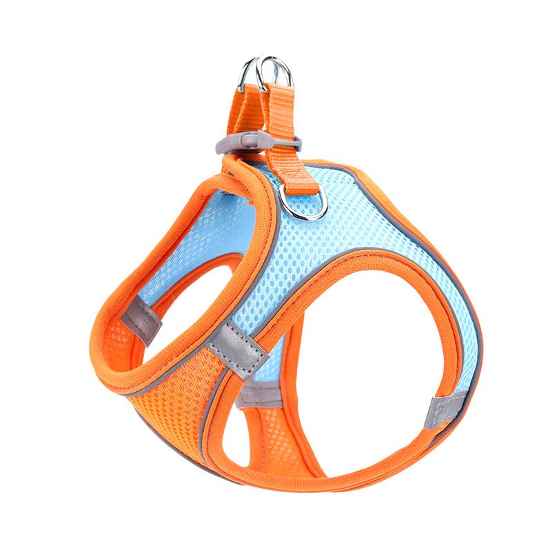 Reflective Nylon Vest-Style Dog Harness and Leash Set