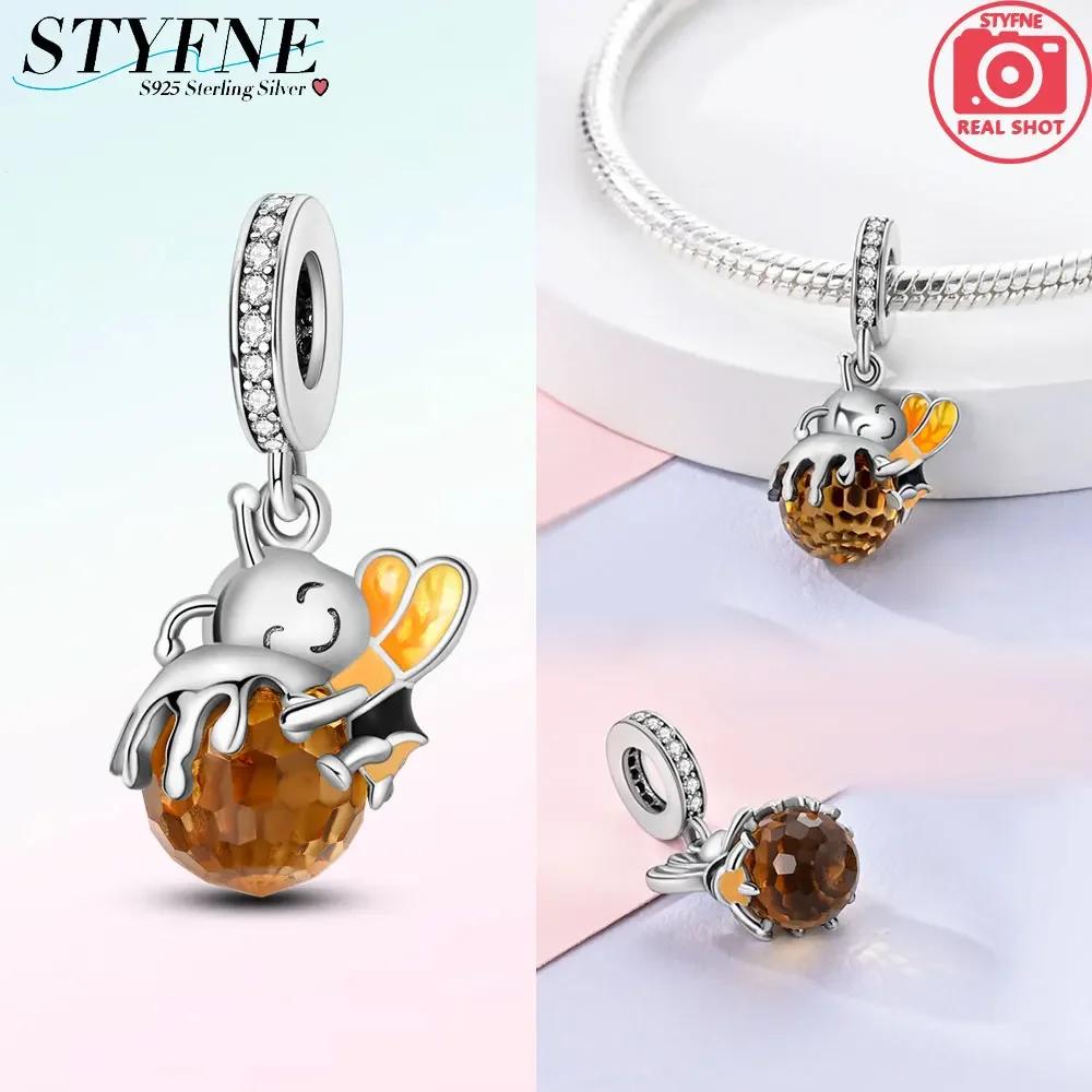 Cute Copper Gold Color Fireflies Luminous Charms Beads Fit Original Bracelets Diy Jewelry Gift Making