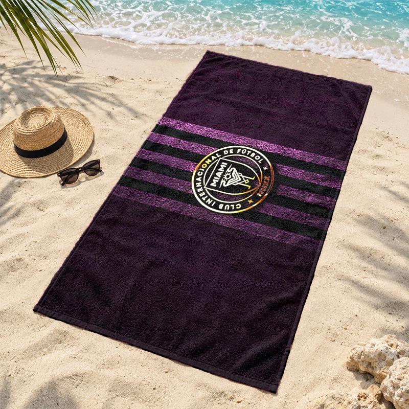 Inter de Miami Beach Towel Quick Dry Sand Free Lightweight Beach Towels for Travel Swimming Camping