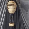 Handmade Rattan Woven Hot Air Balloon Kids Room Decoration Photography Props Nordic Wall Hanging Ornaments Rattan Woven Pendant