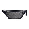 League 41 Classic Monogram Logo Zipper Adjustable Shoulder Strap Leather And Fabric Chest Bag Men Shoulder Bag Black Gray CC073-DWP